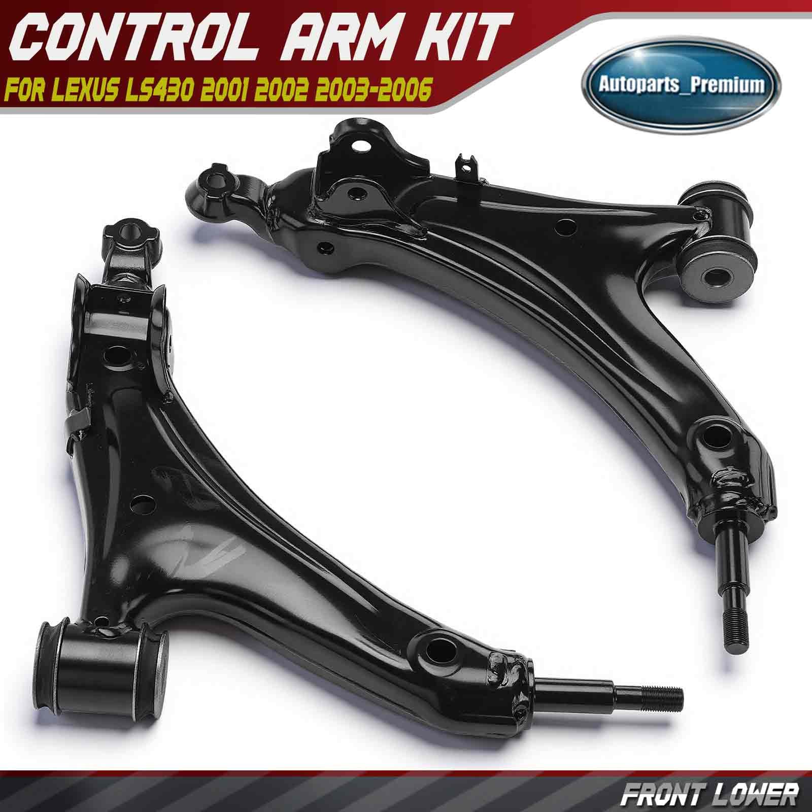 2Pcs Front Lower Suspension Control Arm with Bushings for Lexus LS430 2001-2006