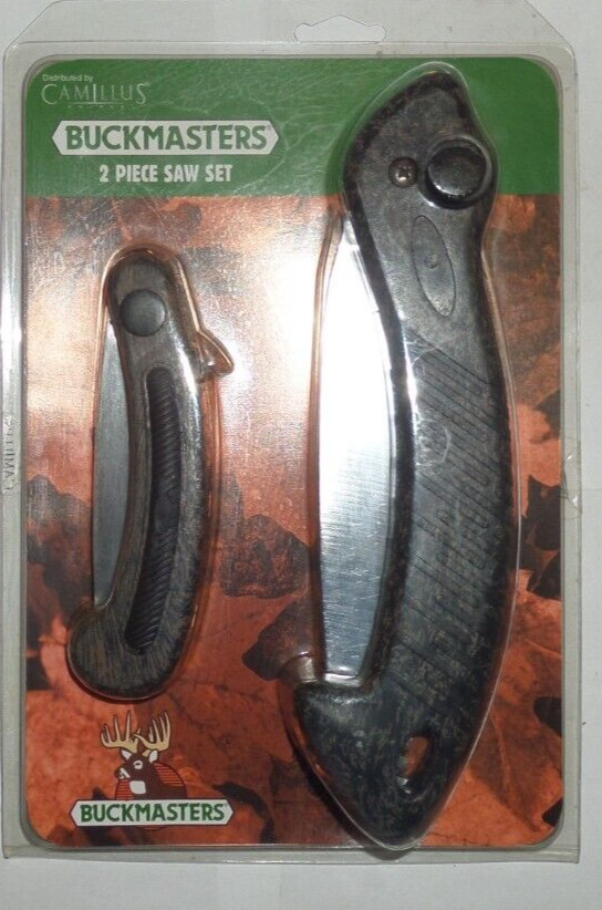 GENUINE BUCKMASTERS 2 PIECE SAW SET CAMO COLOR 6" & 3 1/2" BLADES