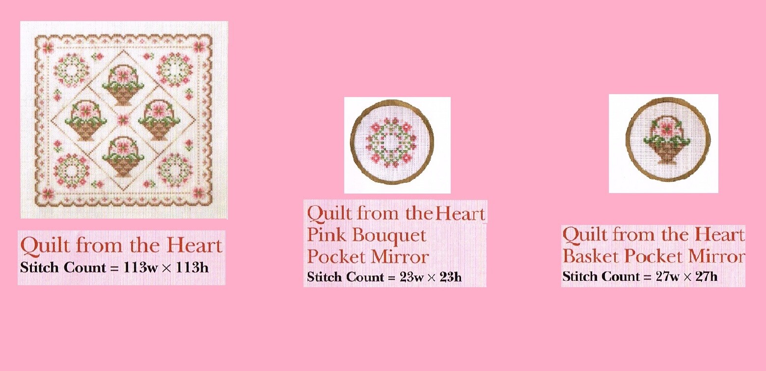 QUILT FROM HEART  CROSS  STITCH  PATTERN  ONLY  PY - PYA