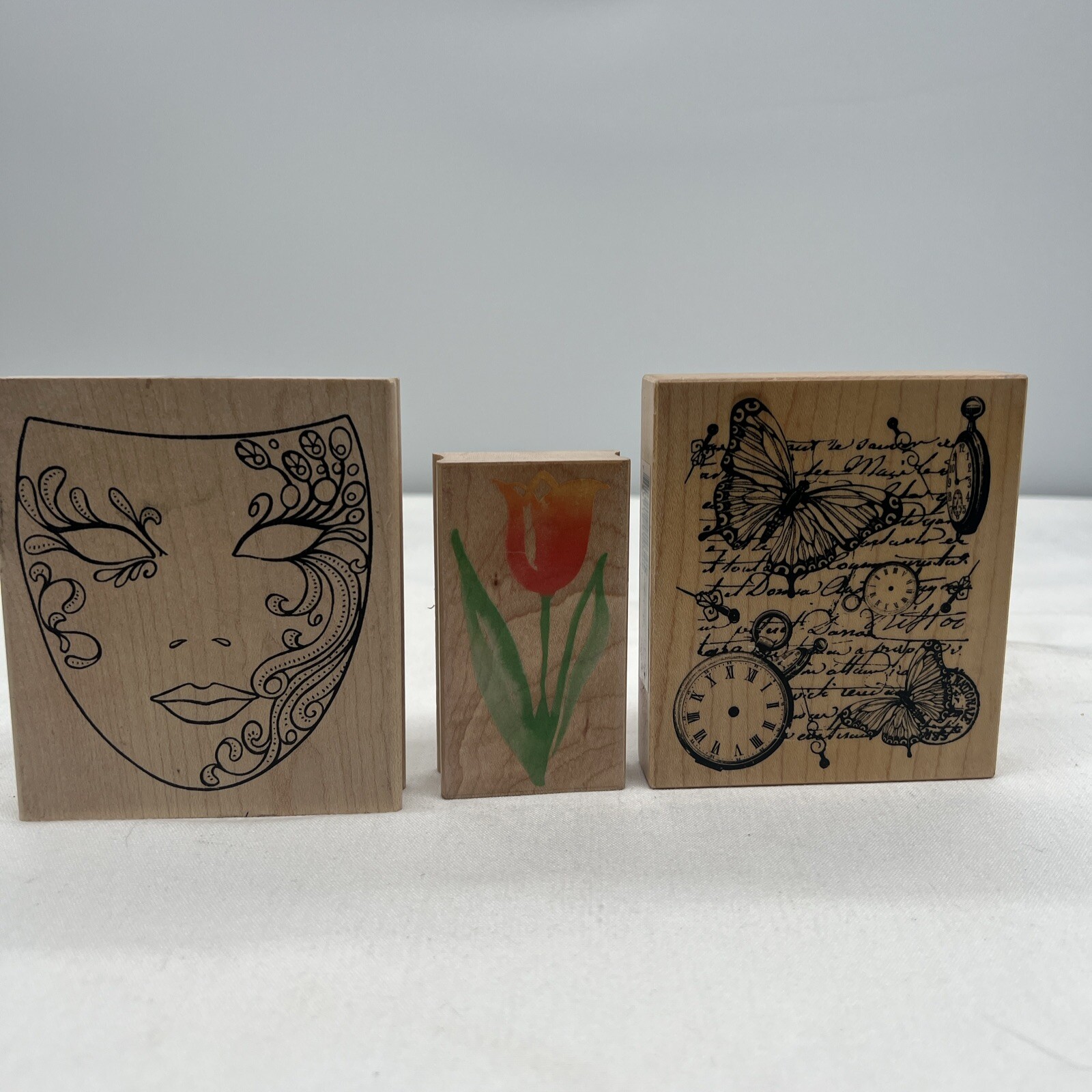 Floral And Artistic Wood/Rubber Stamp Collection