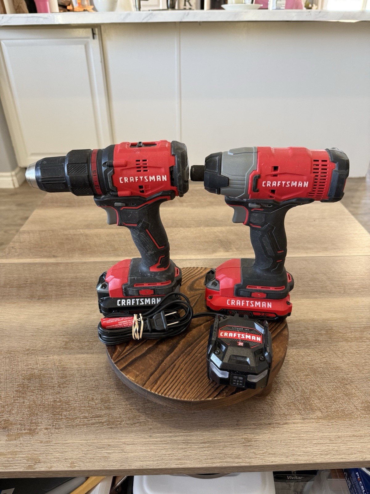 Craftsman Combo Kit: CMCD710 1/2” Drill And CMCF800 1/4” Impact Driver W/ Bits