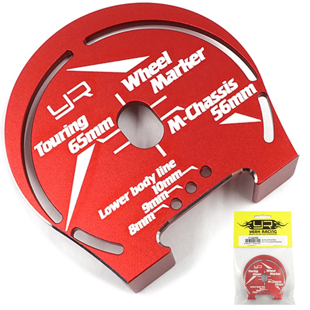 NEW Yeah Racing YT-0203RD Aluminum Wheel Well Marker Red : 1:10 Touring M-Chassi