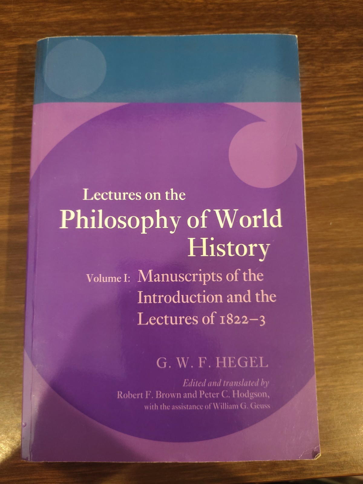 Hegel: Lectures on the Philosophy of World History, Volume I: Manuscripts of the