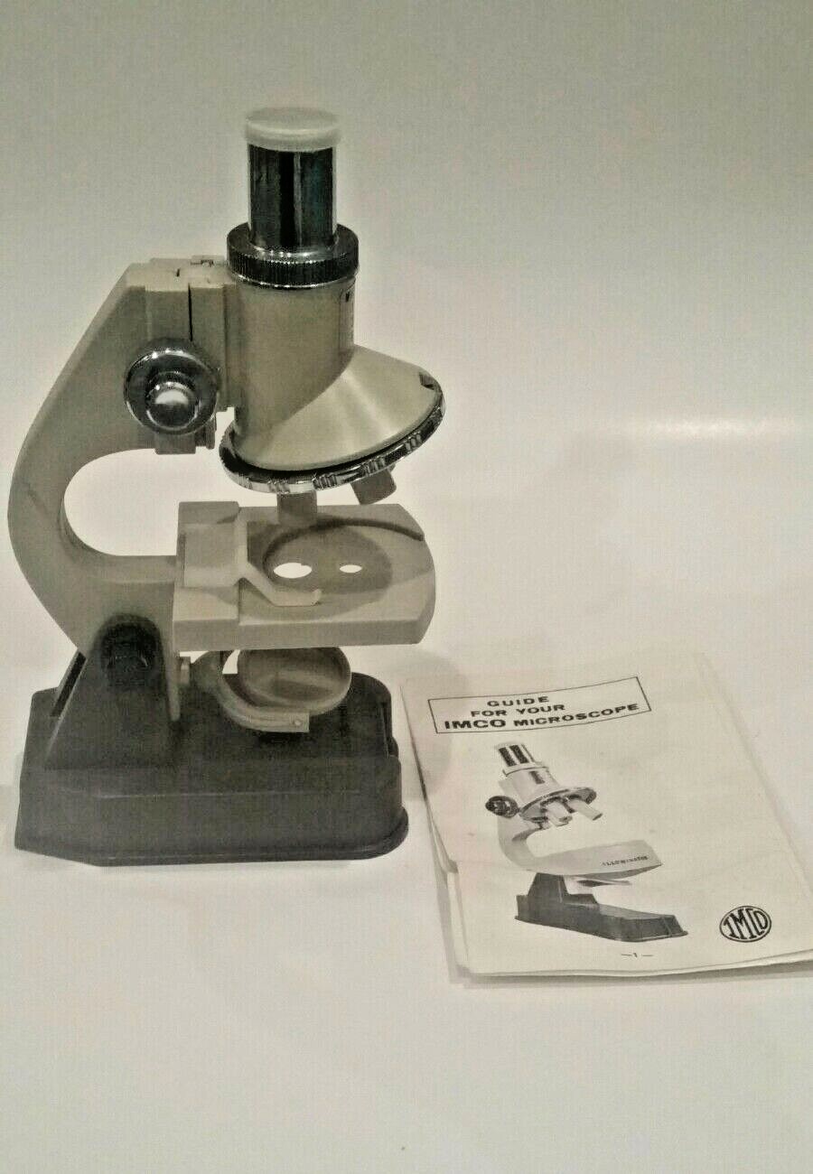 Imco 29 Piece Microscope Lab Kit, 3 lens turrets, 1980