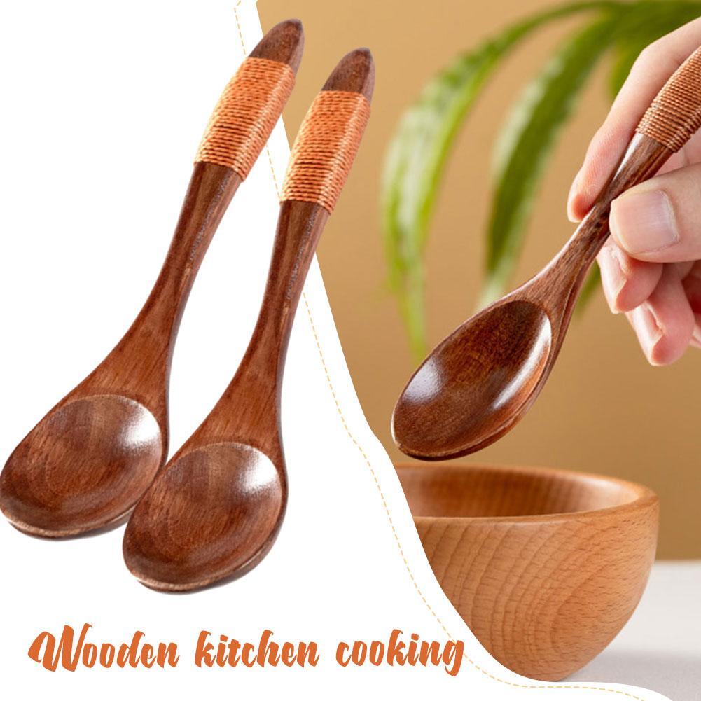 High-Quality Eco-Friendly Wooden Kitchen Tool Set Spoons for Perfect Cookin S6U7