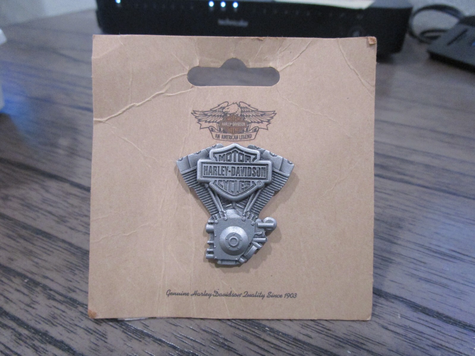 Harley -Davison Motor Cycles V Twin Engine Lapel Pin #990T