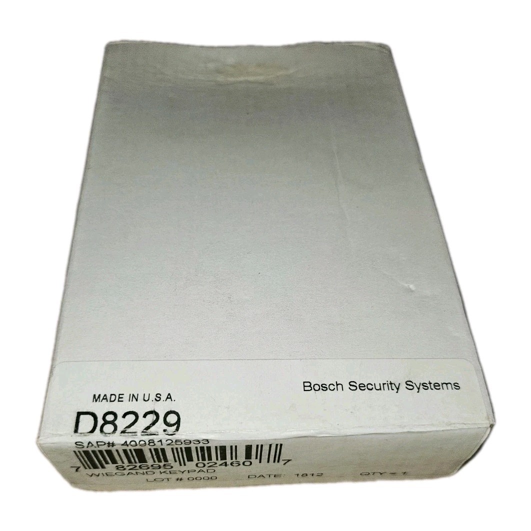 D8229 Access KEYPAD 26-BIT WIEGAND and Output | Bosch Security Systems | In Box