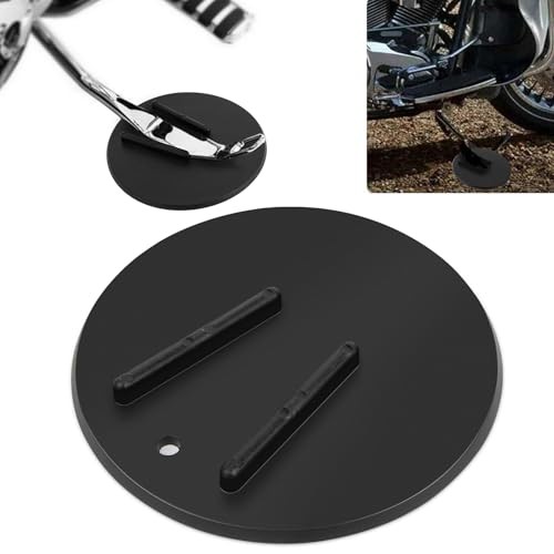 Motorcycle Kickstand Pad Kick Stand Coaster Puck Parking Stand Support Plate
