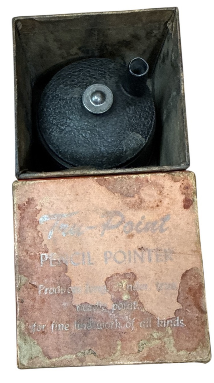 Vintage Tru-Point Pencil Pointer Lead Pencil Sharpener W/ Original Box