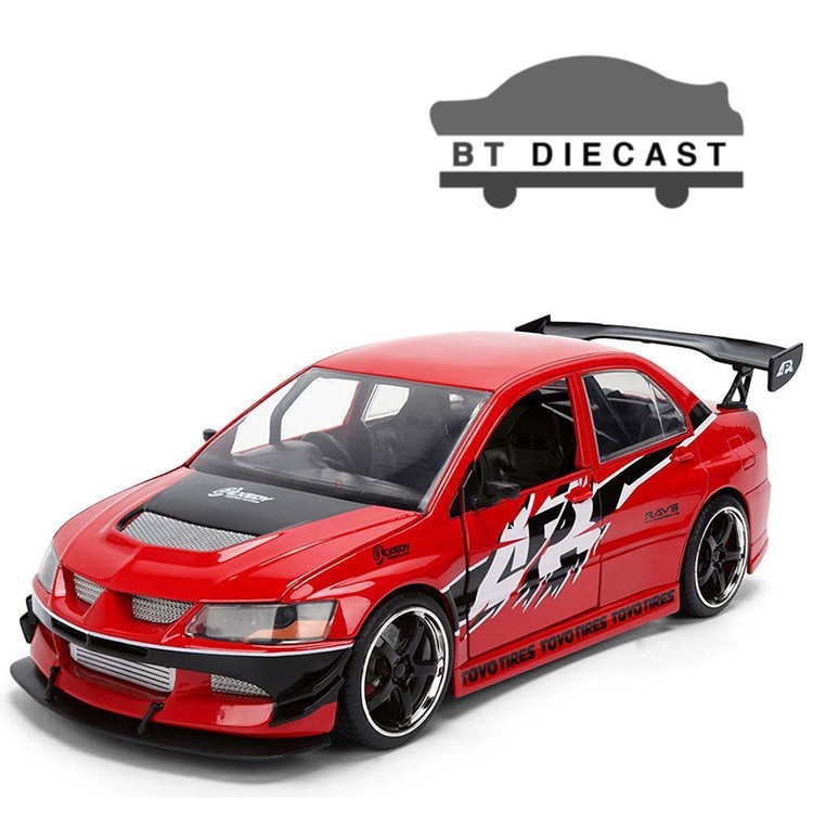 JADA FAST & FURIOUS 25 YEAR SEAN'S MITSUBISHI LANCER EVO IX 1/24 RED 36208