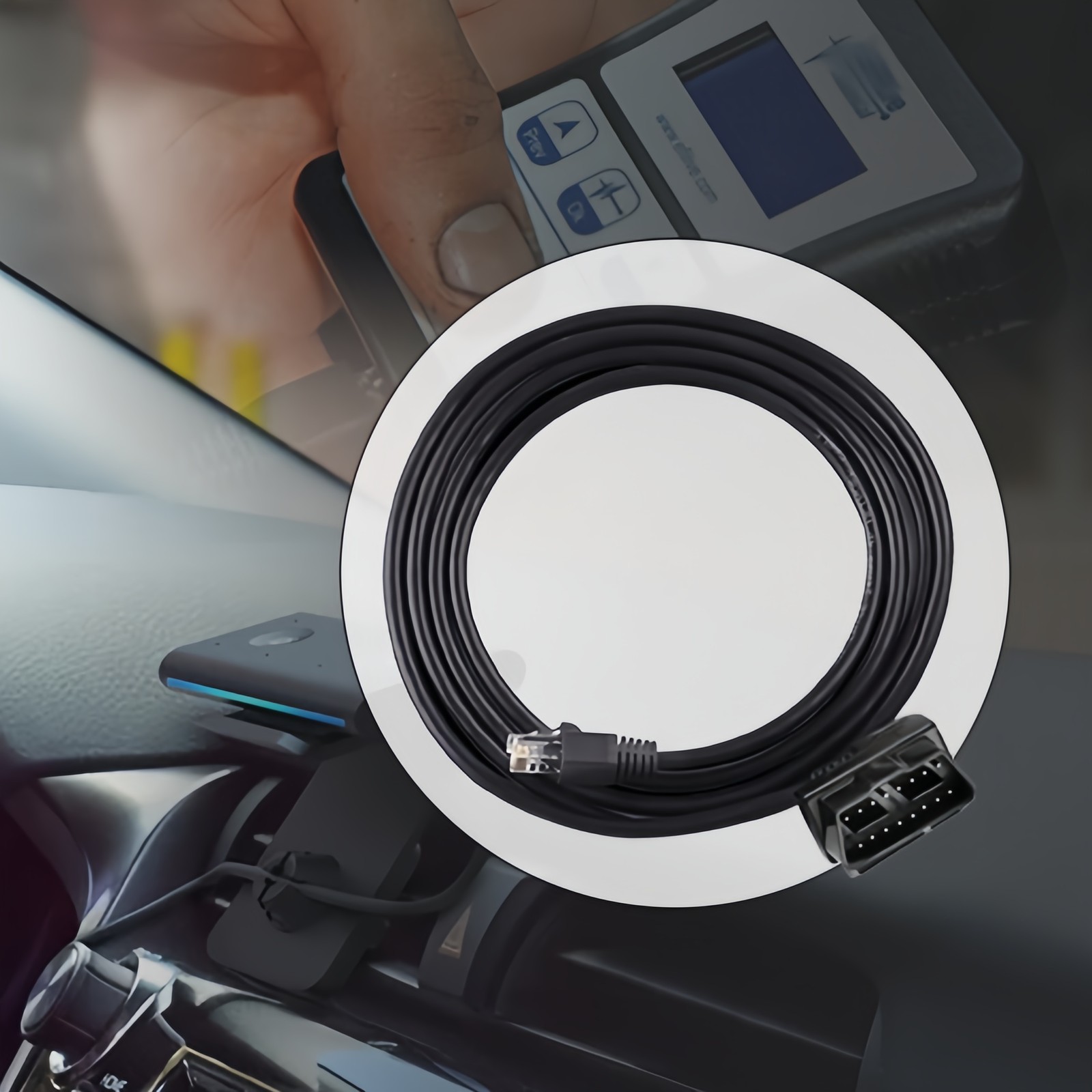 For EFILIVE FlashScan V2 Replacement Cable OBD2 OBDII OBD-II to RJ45 Cable