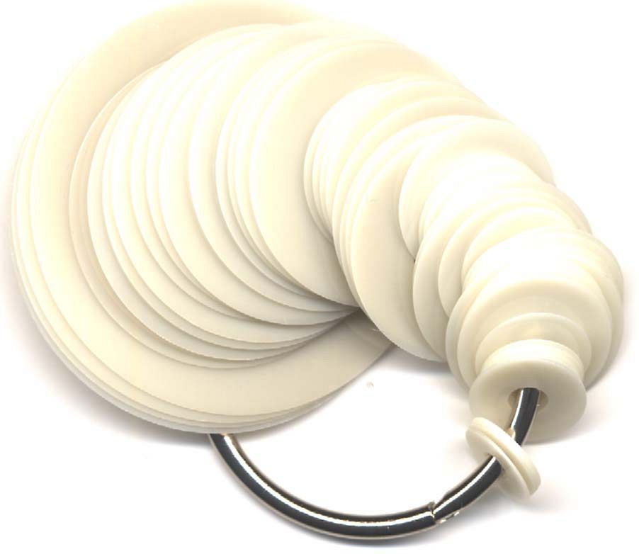 Perfect Circles 15 Sizes, 60 Heat Resistant Plastic Templates by Karen Kay Buckl