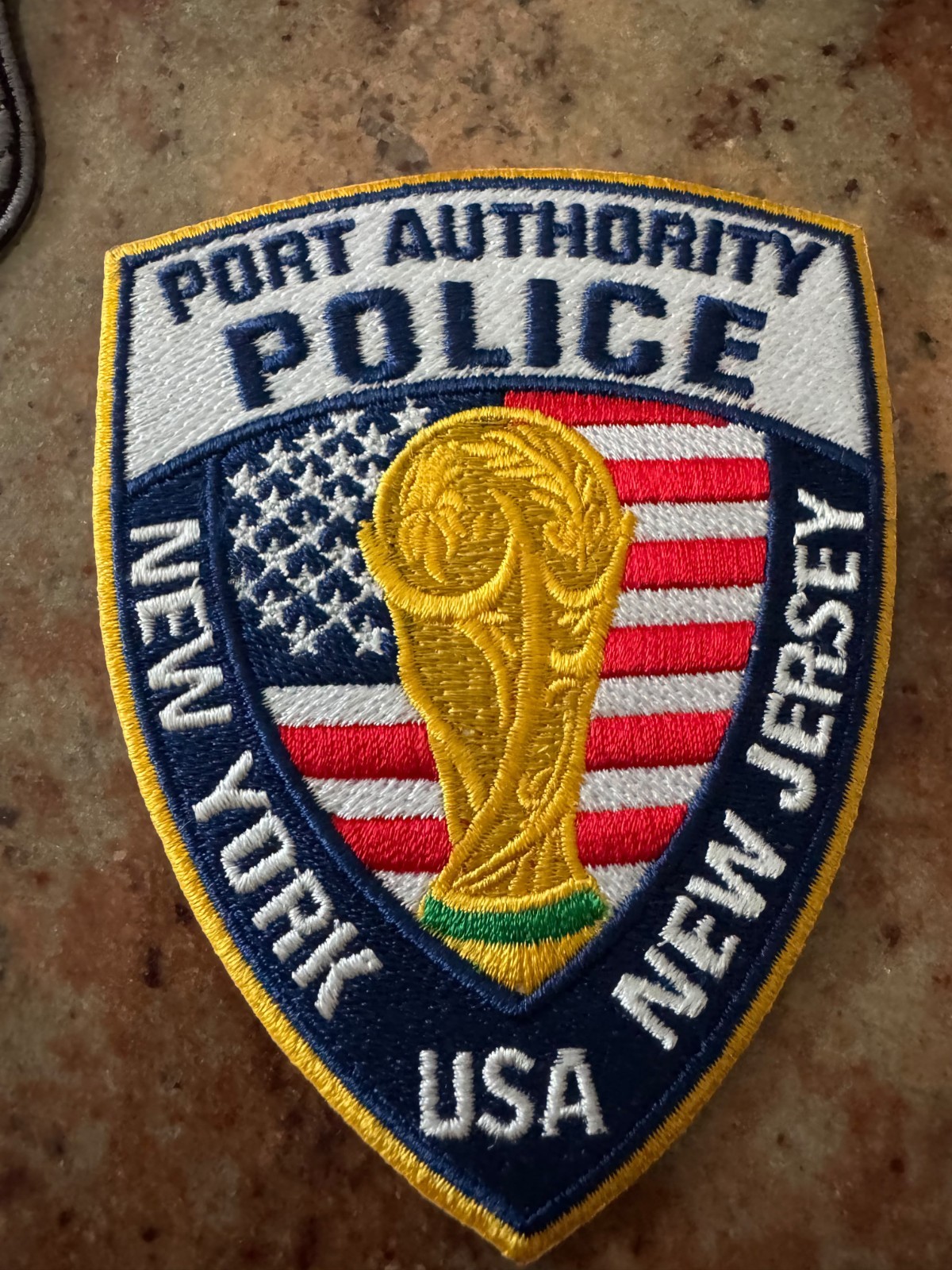 Port Authority Police Department (PAPD) USA World Cup Trophy Patch