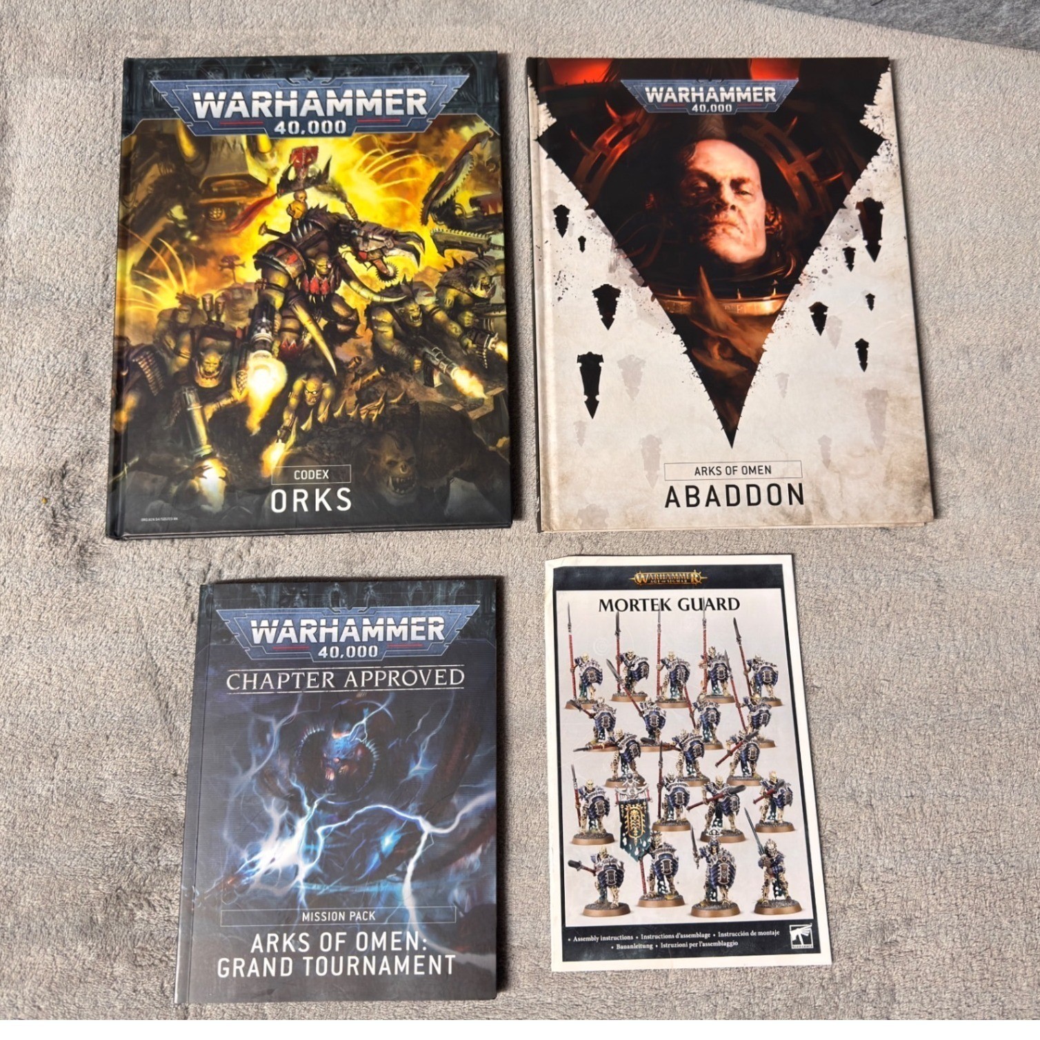Warhammer 40k Codex Orks Arks of Omen Abaddon Grand Tournament Mission Pack Lot