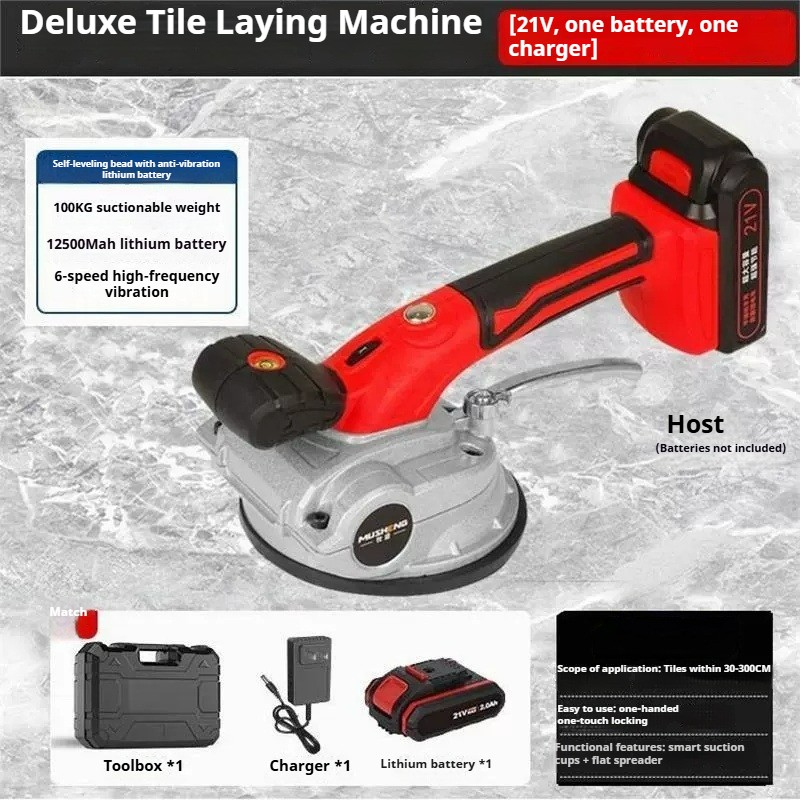 Electric Suction Cup Tile Laying Machine Tile Installation Tool Vibrating Paver