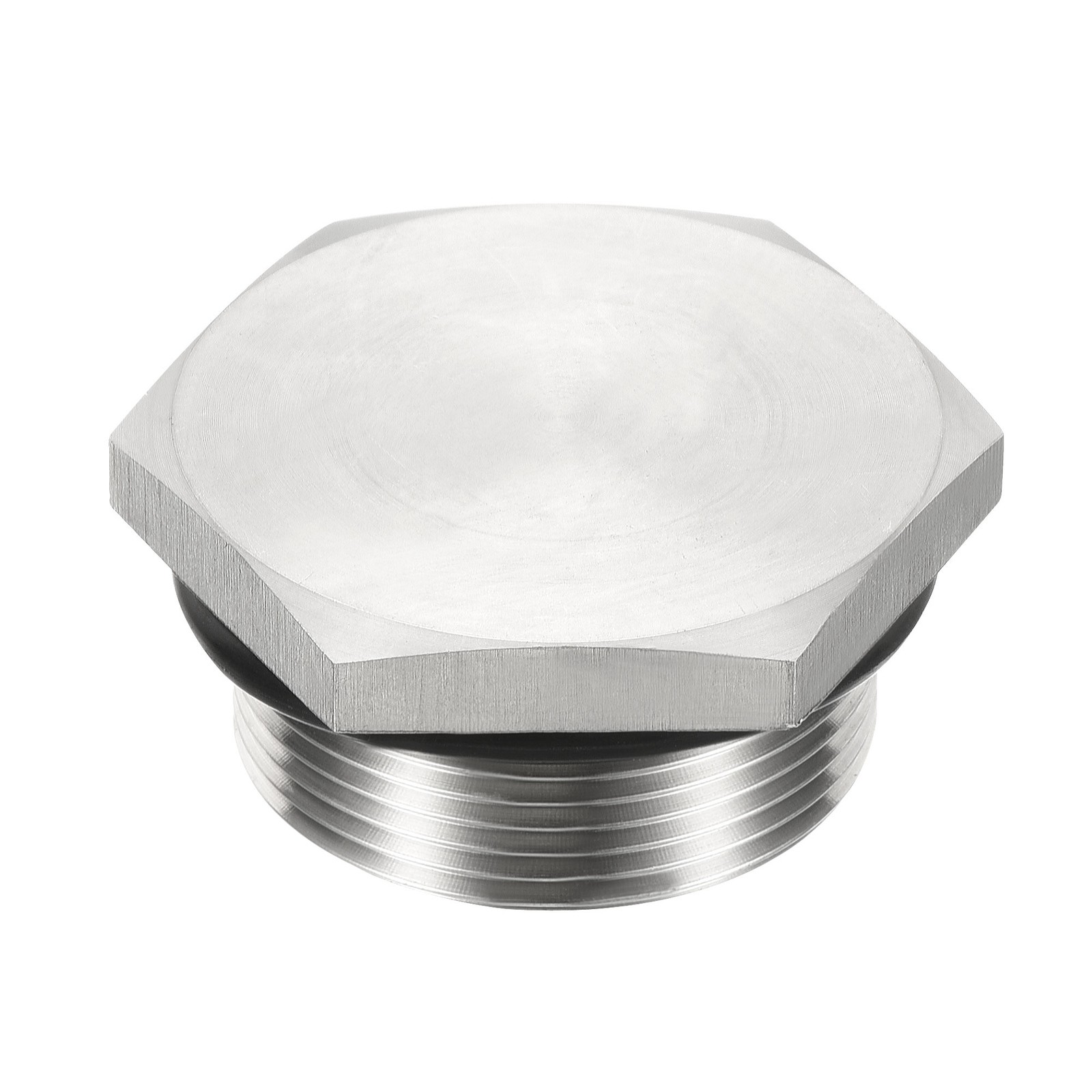 M32x1.5 Male Plug Stainless Steel Thread Hex Head Socket Solid Pipe Fitting
