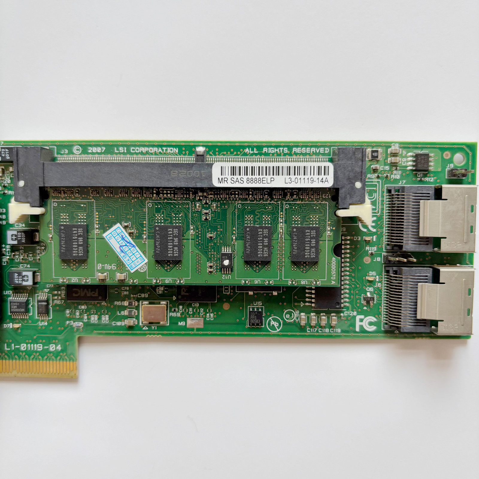 LSI MR SAS 8888ELP with 512M Cache SAS/SATAII Array Card Full Height Block