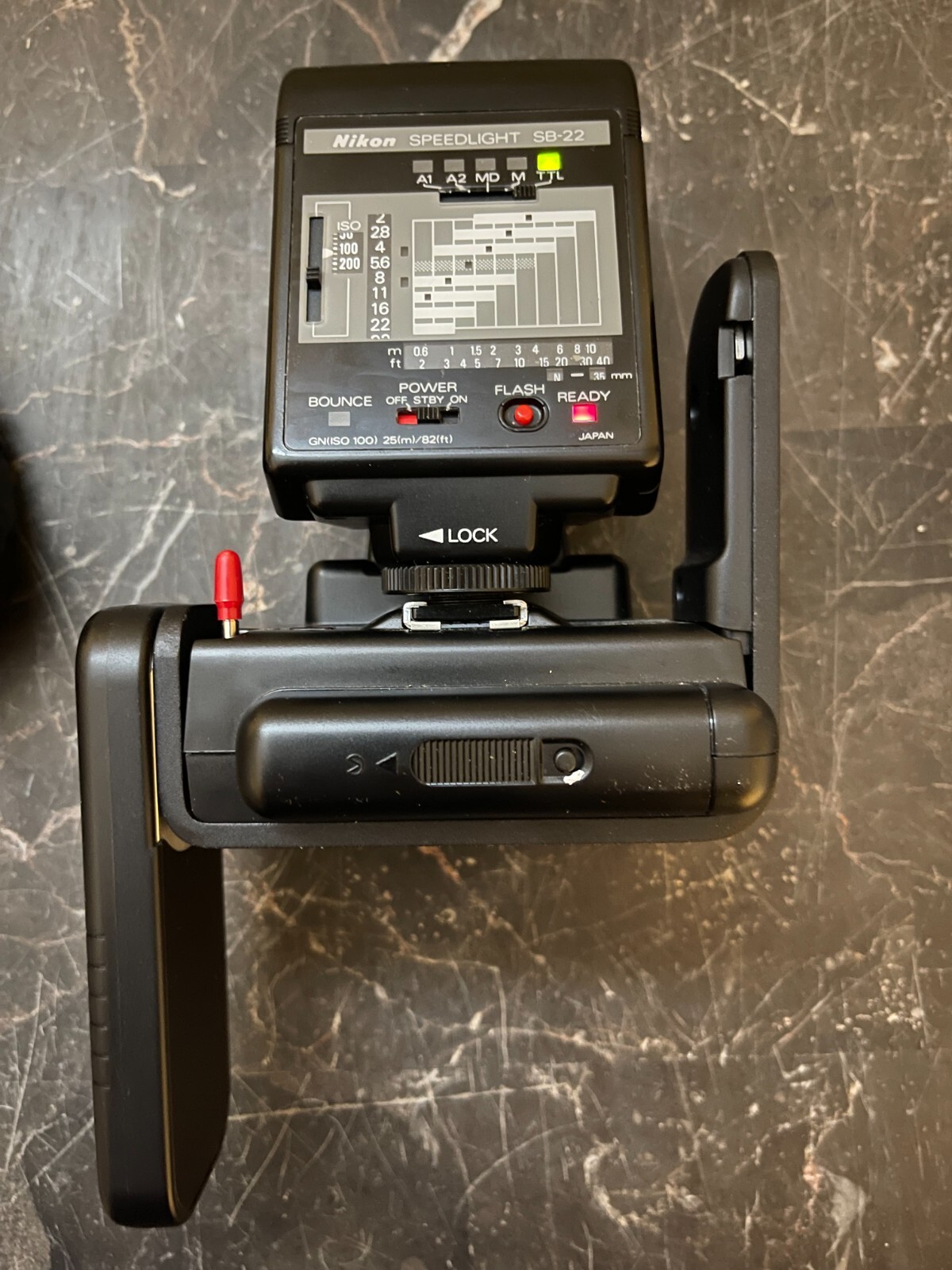Nikon Speedlight SB-22 WITH SK-6 Power Bracket Attachment