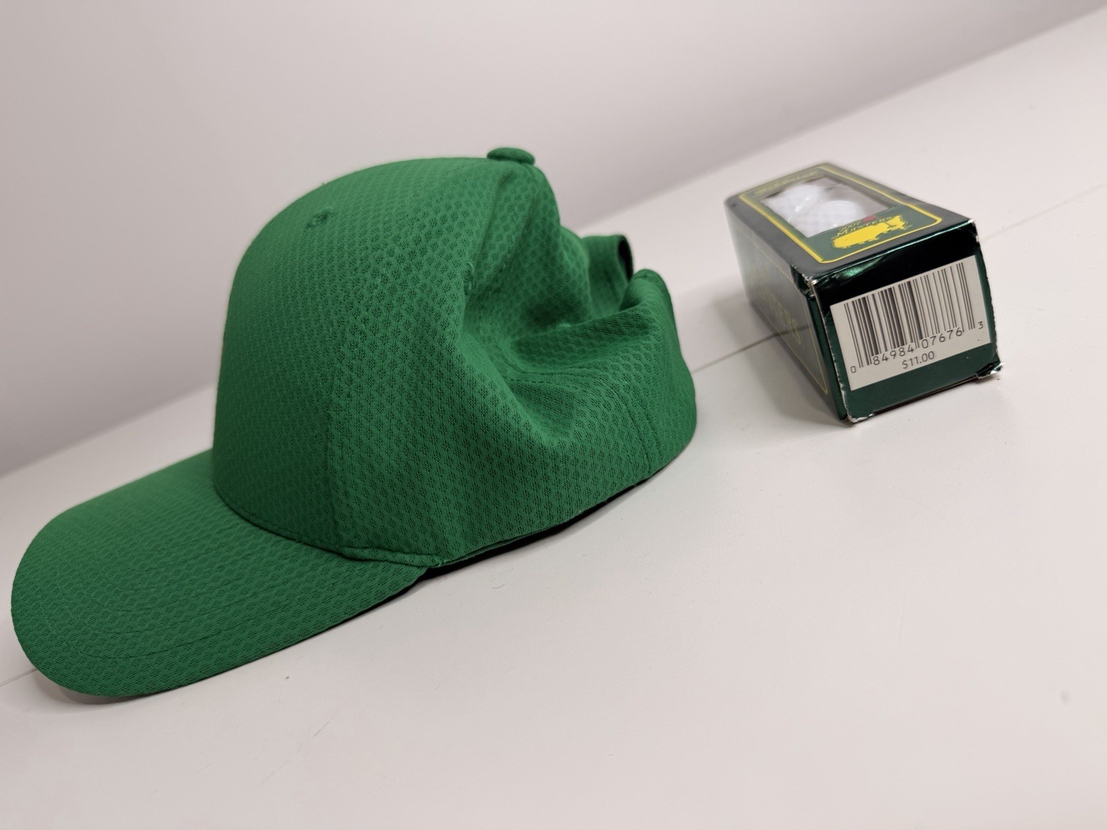 American Needle Masters Green Adjustable Mesh Polyester Golf Hat Embroidered