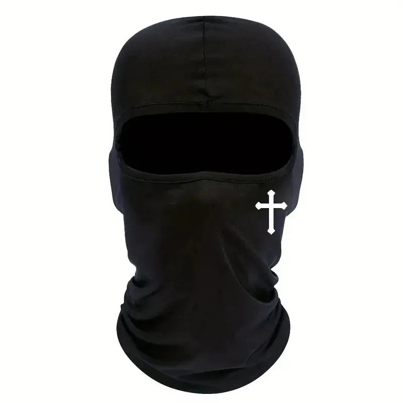 Breathable Black Cross Balaclava Caps for Men Face Ski Mask Beanie Four Seasons*