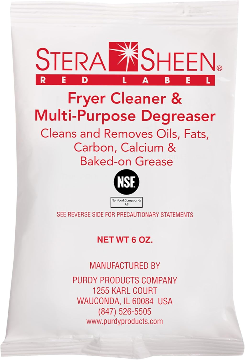 Stera Sheen Fryer Cleaner, 24 X 5.99 Oz. Pkts, Stera Red Label Food Grade Fryer