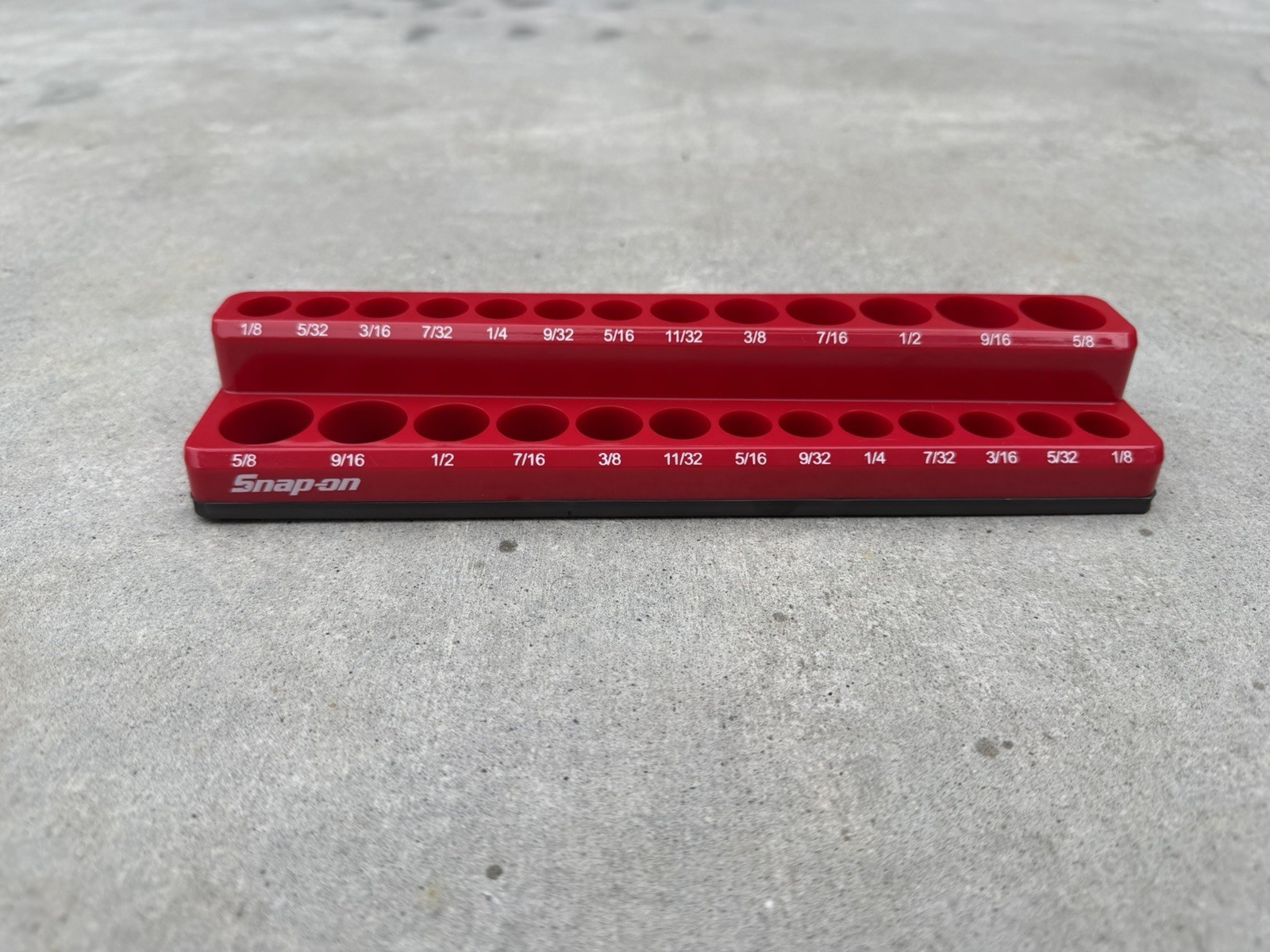 Snap On Tools SAE Socket Tray Magnetic Organizer 1/4” Drive Snap-On