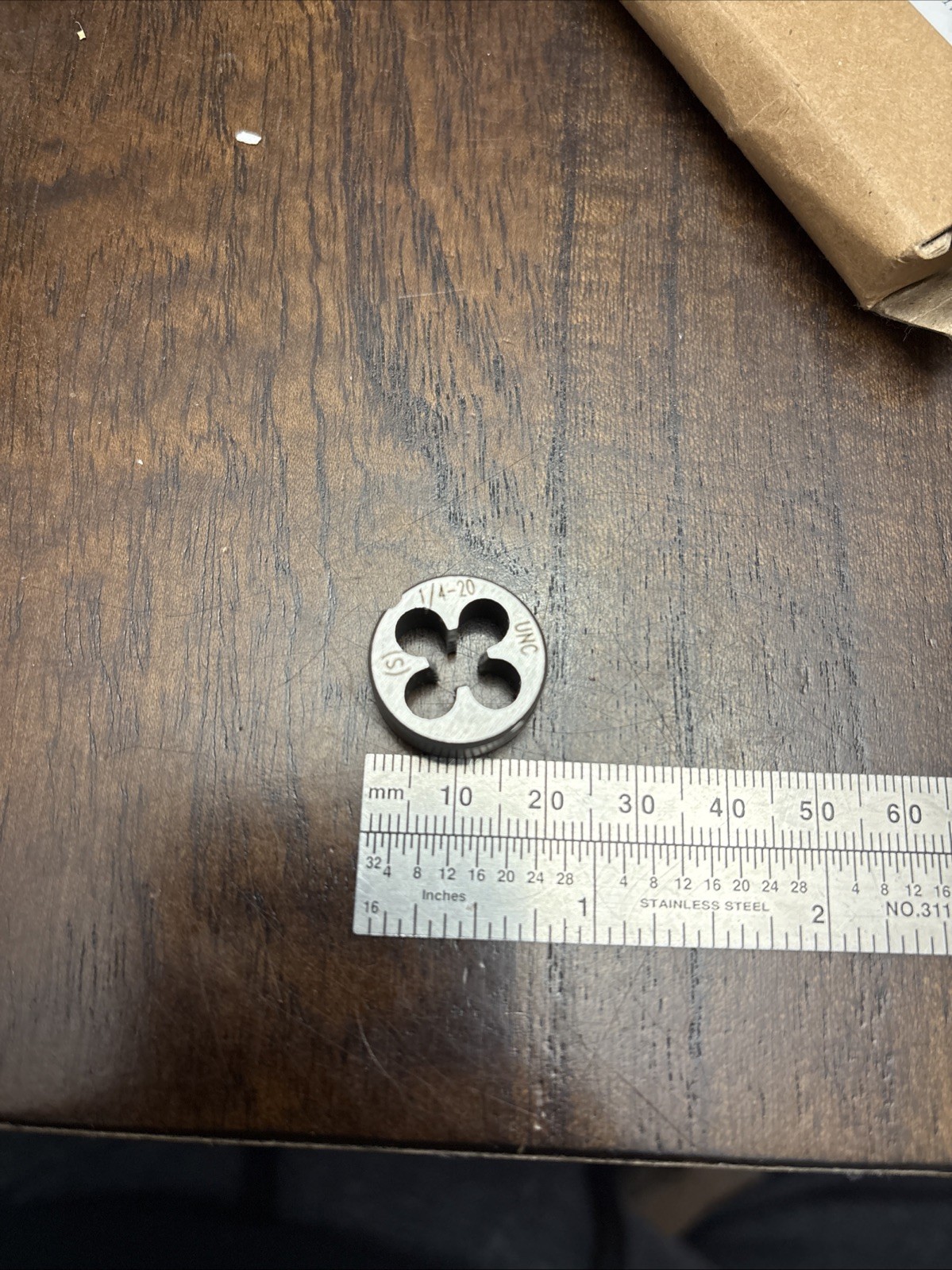 1/4"-24 UNC Thread Die Right Hand, 1/4 x 24 UNC  Round Threading Die