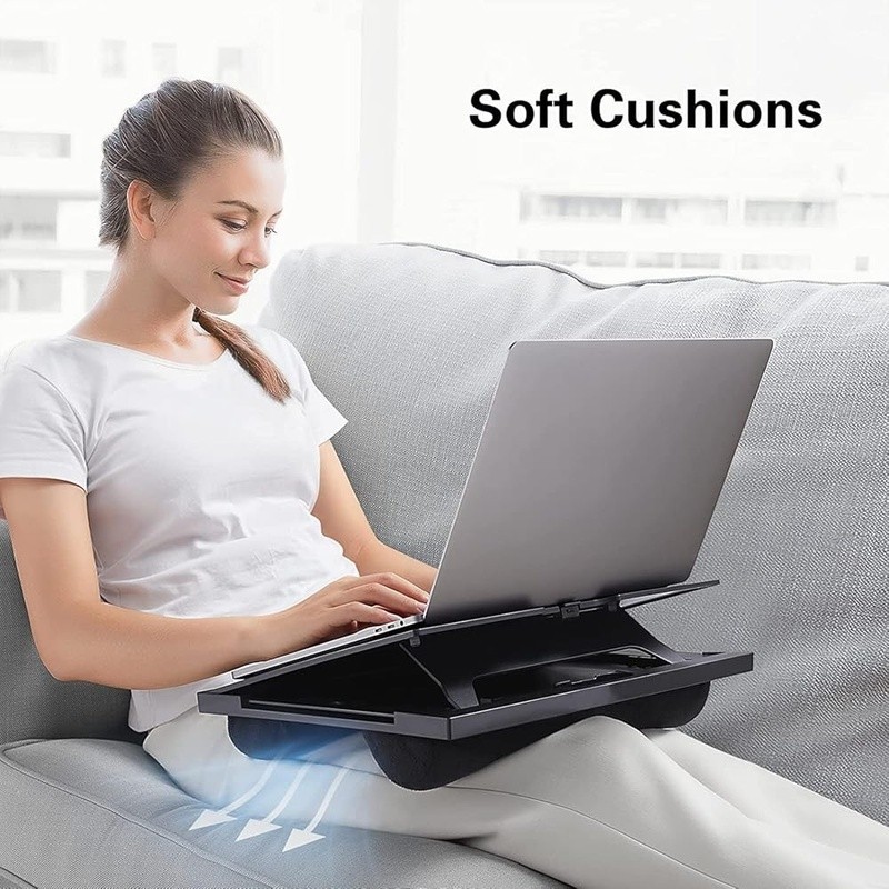 Adjustable Laptop Stand W/ Mouse Pad Portable Multifunctional Lap Desk Comfort