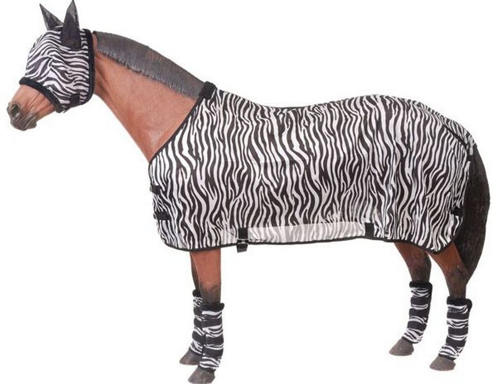 Tough 1 Sheet Mesh Lightweight Fly Adjustable Belly Zebra 34-7600