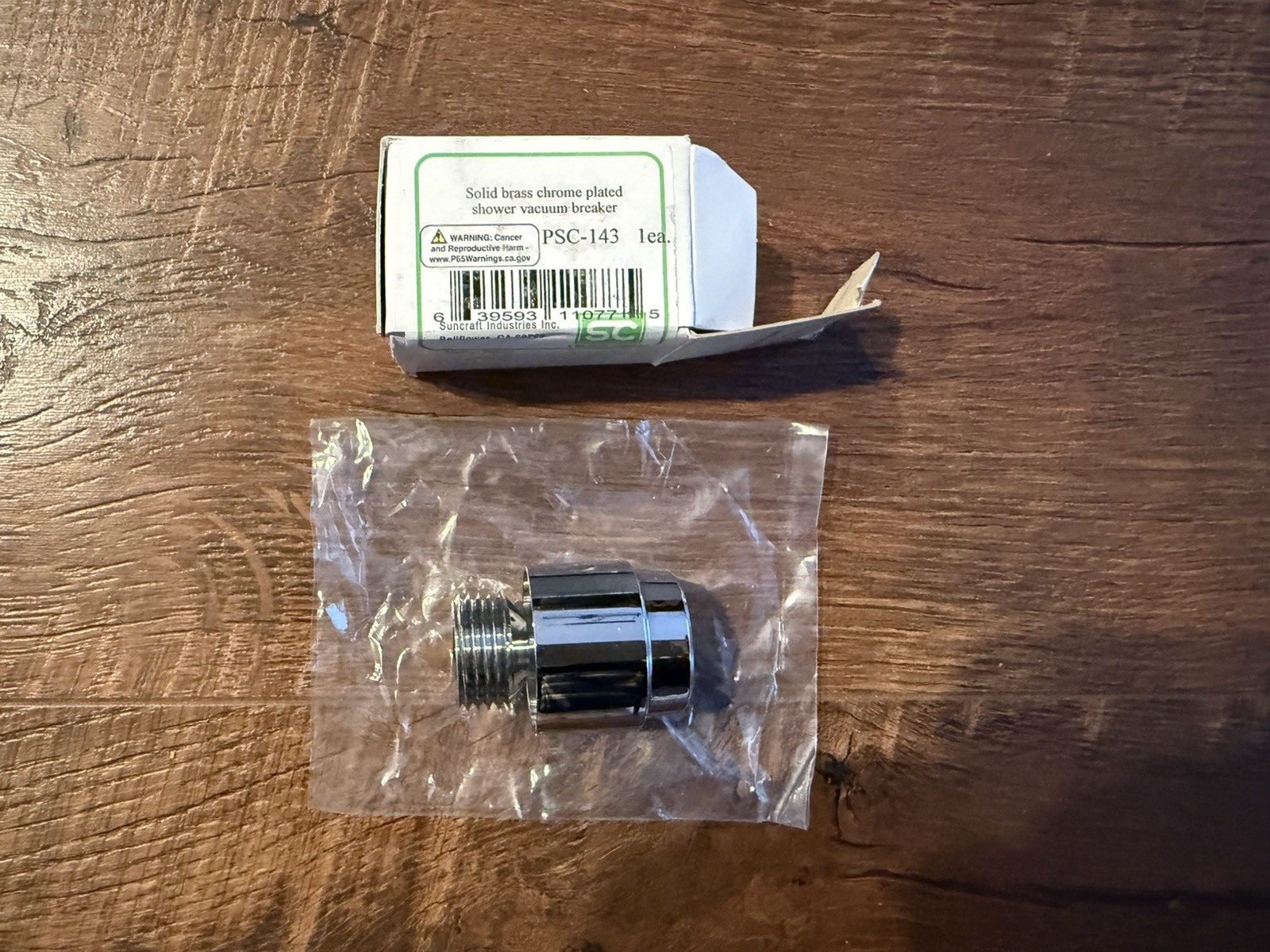 Solid Brass Chrome Plated Shower Vacuum Breaker PSC-143