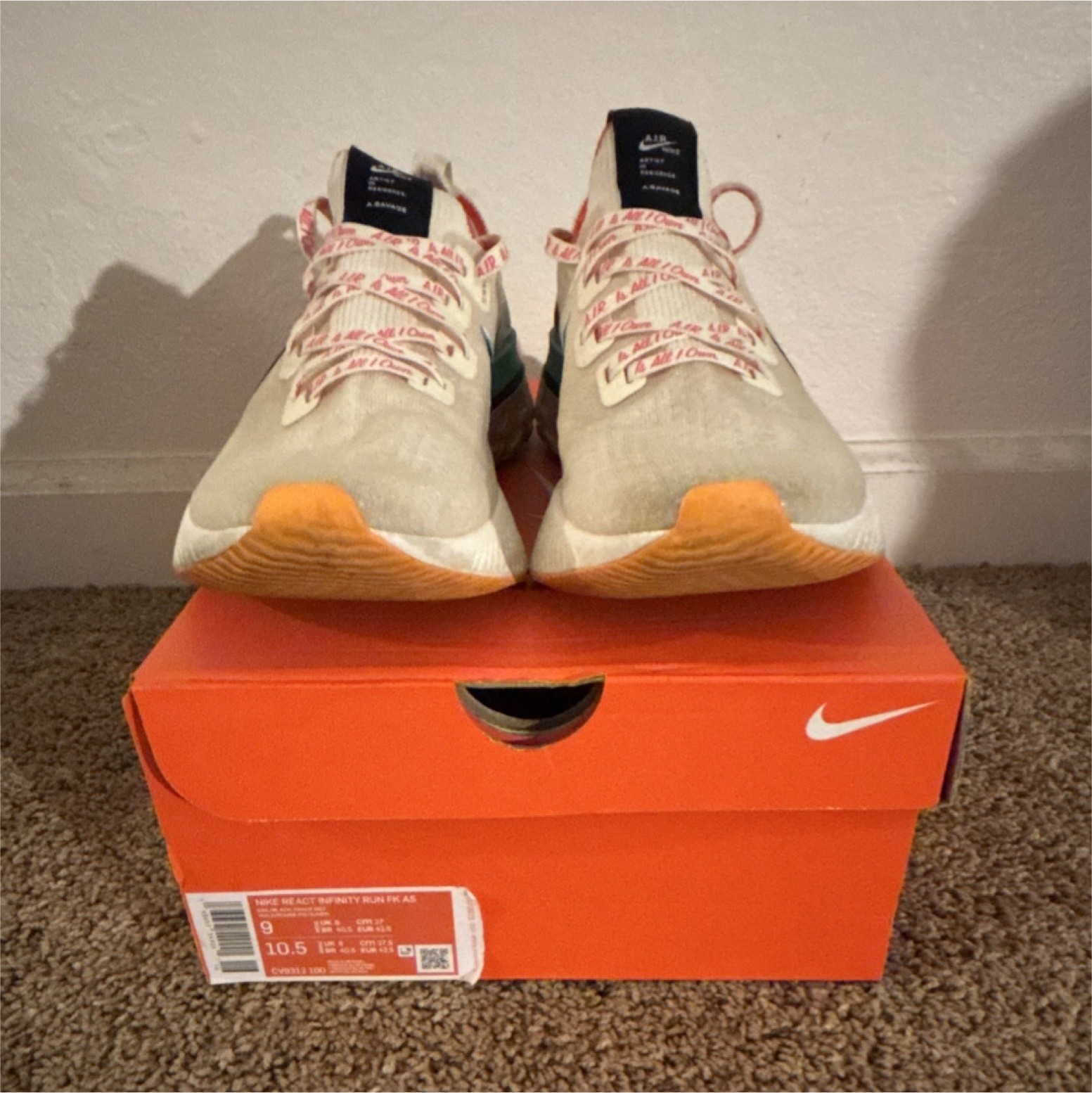 Nike React Infinity Run FK AS Men's Running Shoes Multicolor CV9312-100