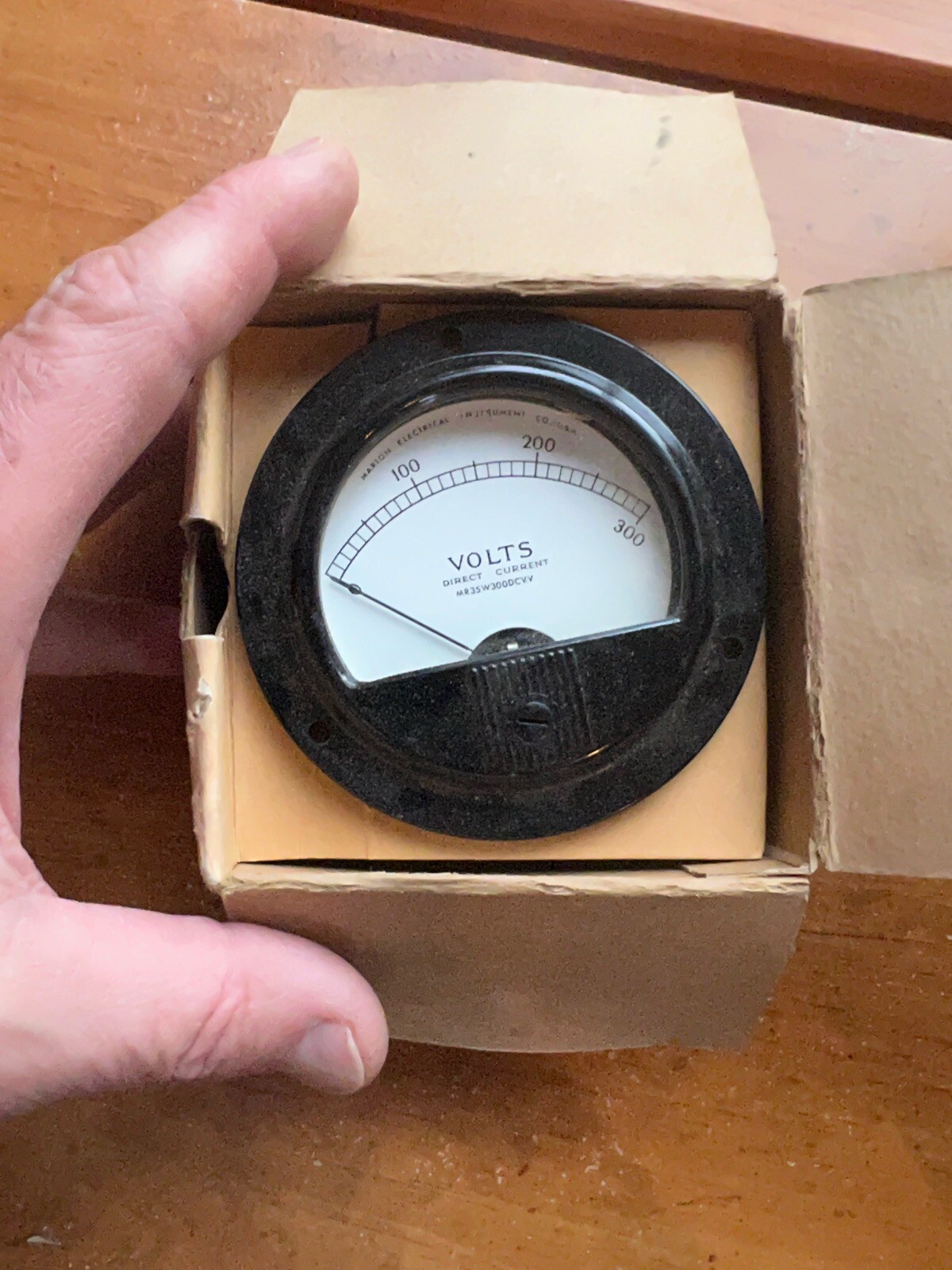 1962 NOS Marion Meters Instrument 0-300VDC MR35W300DCVV Honeywell Made in USA