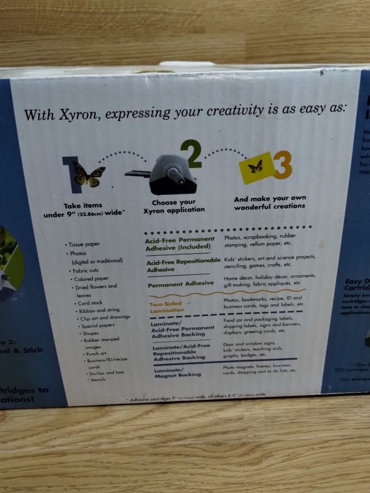 Xyron Model 900 Label, Sticker Maker, Laminator Machine New! Open Box