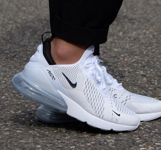 Nike Air Max 270 White Black AH8050-100 Men's Size New