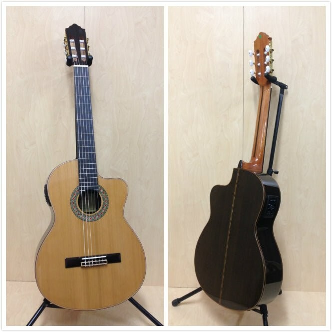 Miguel Rosales HS20CEQN Solid Cedar Top Classical Guitar with EQ + Accessories