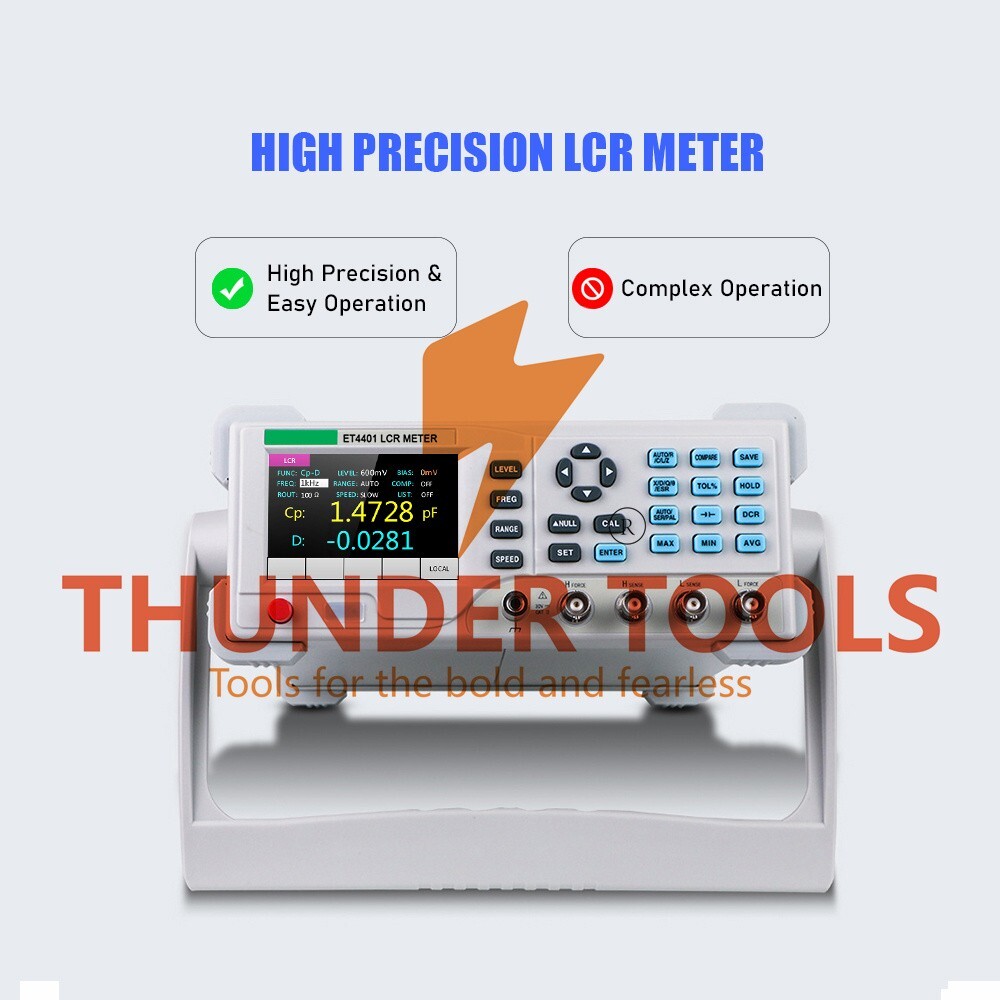 Thunder Tools Benchtop Digital LCR Meter 100Hz-10KHz High Precision