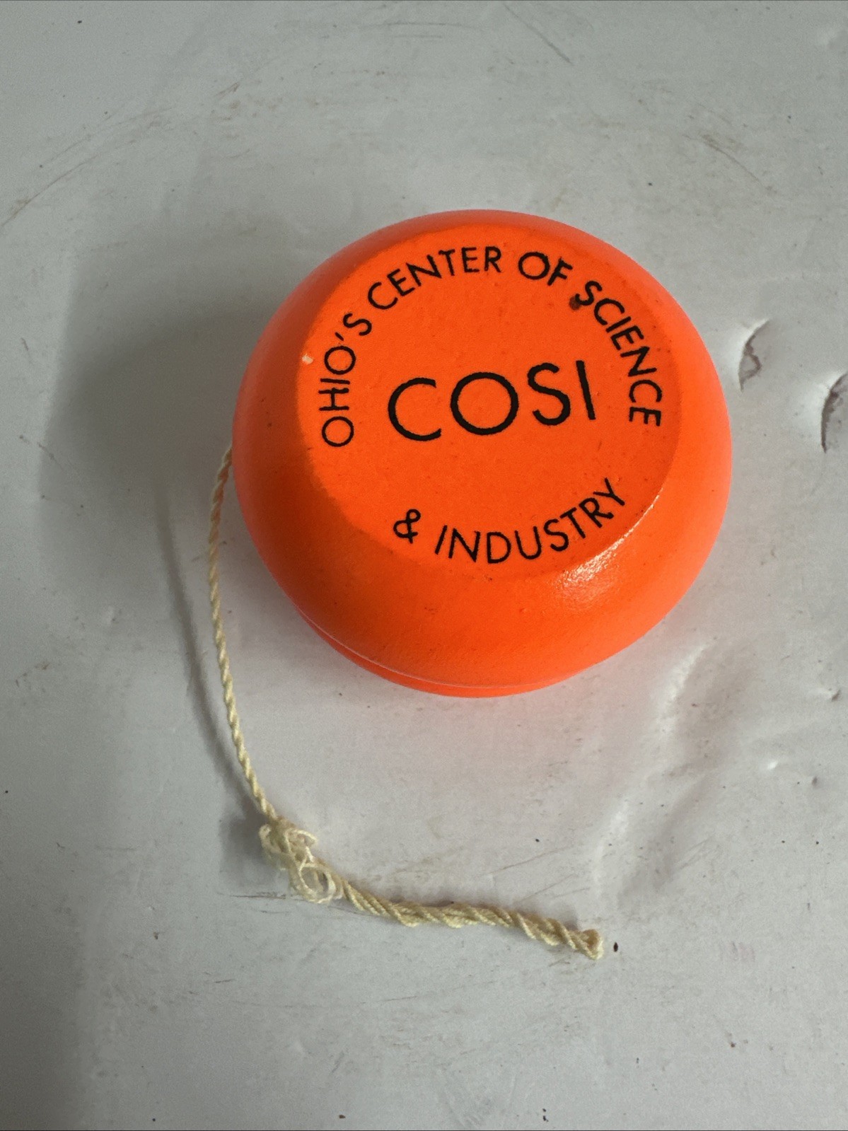 Rare Vintage COSI Wood Yo-Yo Orange Promotional Exclusive With String