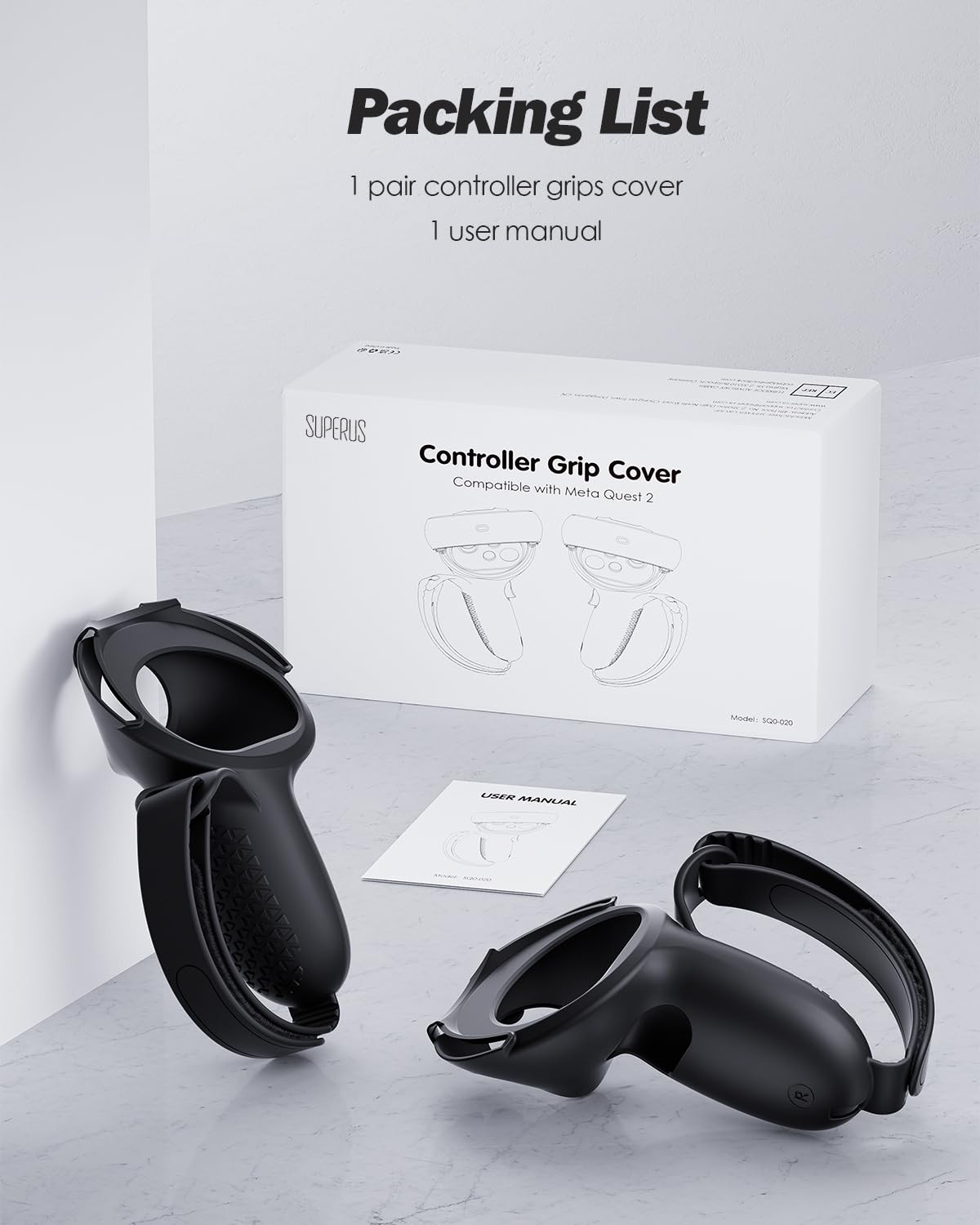 Comfort Controller Grips Cover Compatible with Meta Quest 2 Accessories - All...