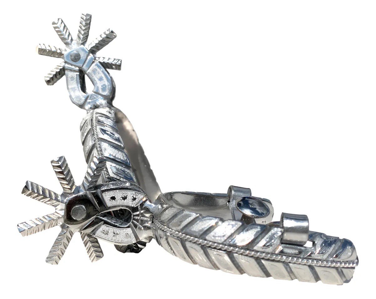 Mexican CHARRO SPURS ESPUELAS Charras Style Charreria HORSE Boot Gear Mexico