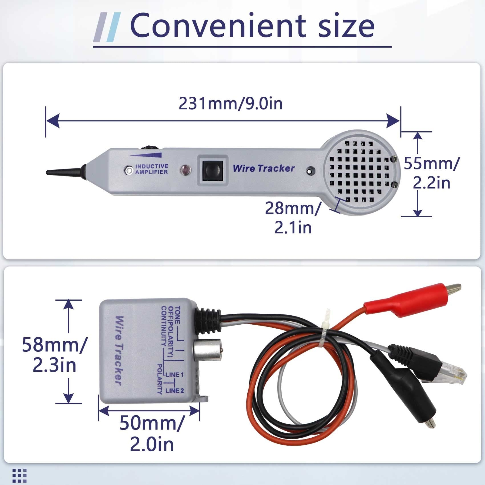 Tone Generator Kit, Wire Tracer Electrical Circuit Tester, 200EP Cable Toner