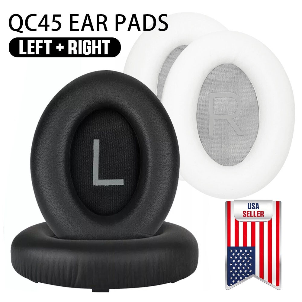 2X Ear Pads Cushion Earpads Replacement For Bose QuietComfort 45 Headphones QC45