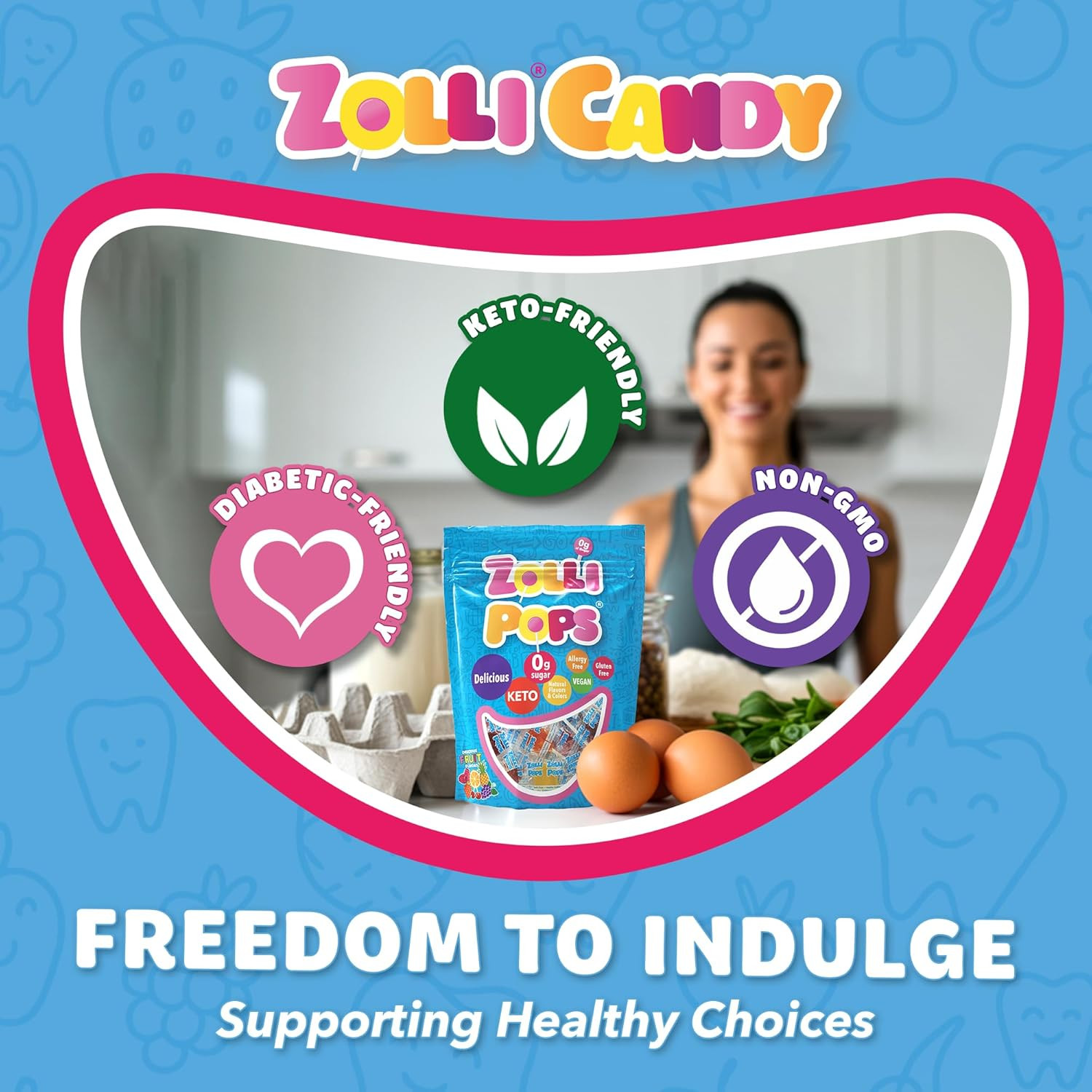 Zollipops Clean Teeth Lollipops, anti Cavity with Xylitol, Sugar Free Candy for
