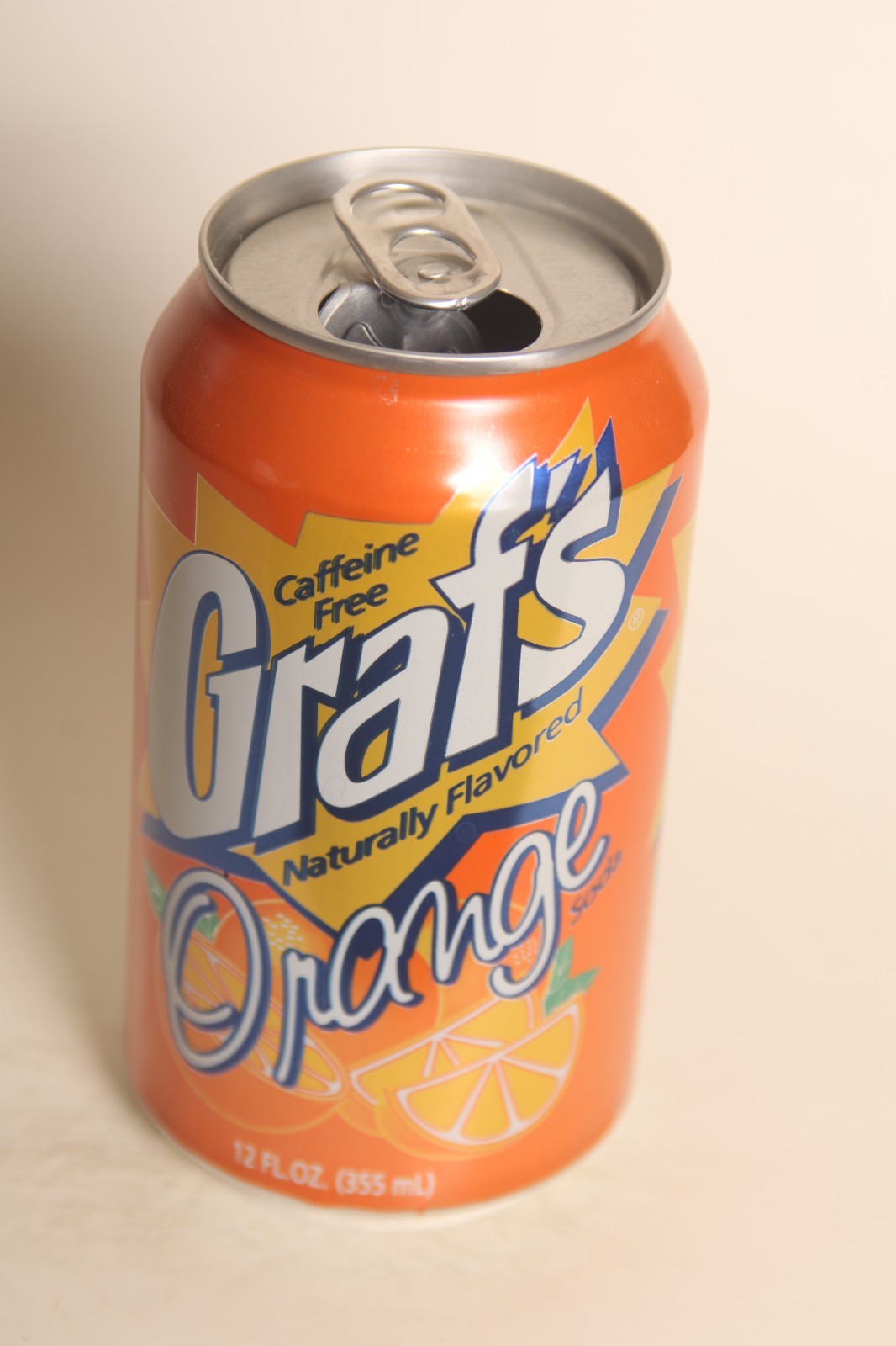Graf's Orange soda can