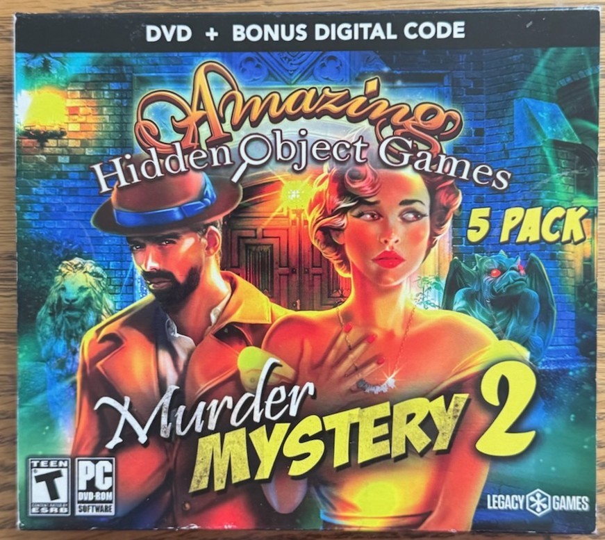 Legacy Hidden Object Games ~ Murder Mystery 2 ~ 5 Game Pack ~ DVD-Rom