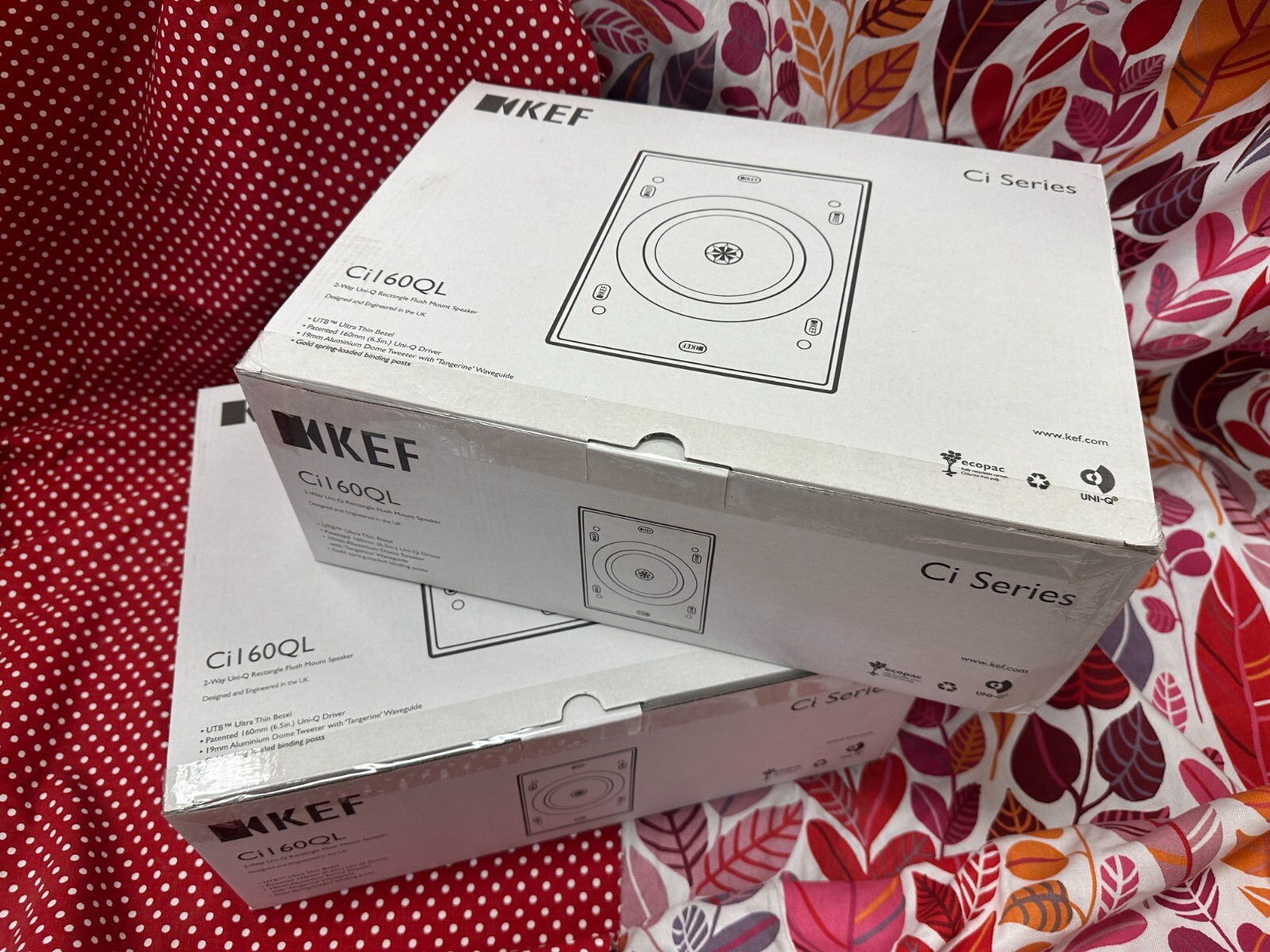 BRANDNEW KEF Ci160QL Rectangular In-Wall Speaker Architectural Speaker (PAIR)