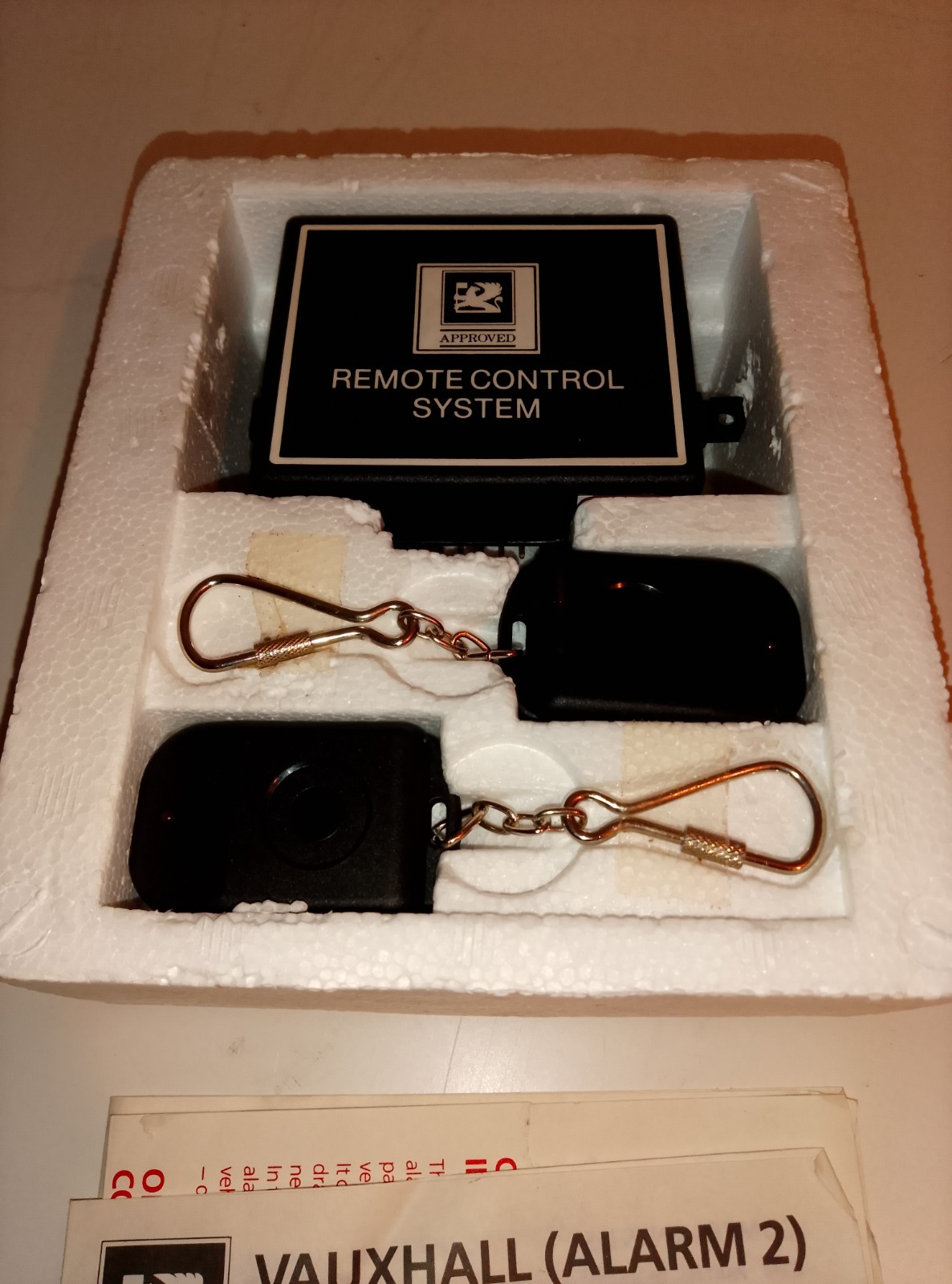 1980's vauxhall car alarm remote control set