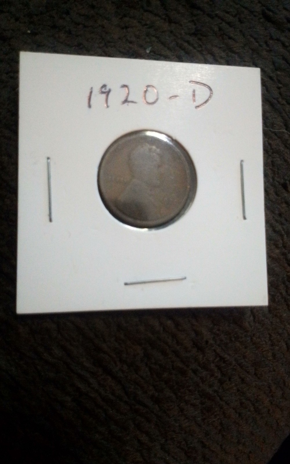 1920 D Wheat Penny - Rim Error