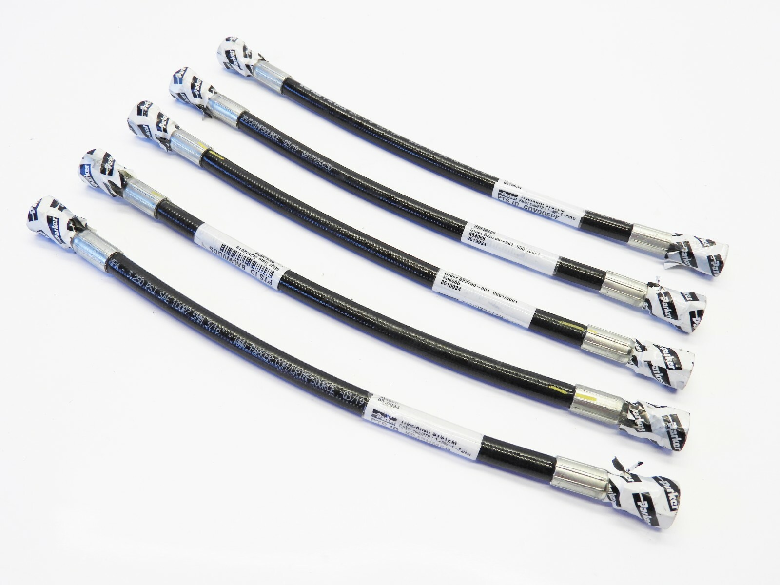 (Lot of 5) Parker Hydraulic Hose 8519934 NEW