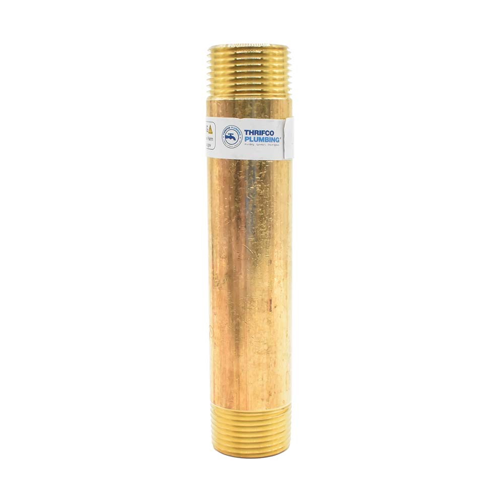 Thrifco 9319077 1/4 x 4 Brass Nipple