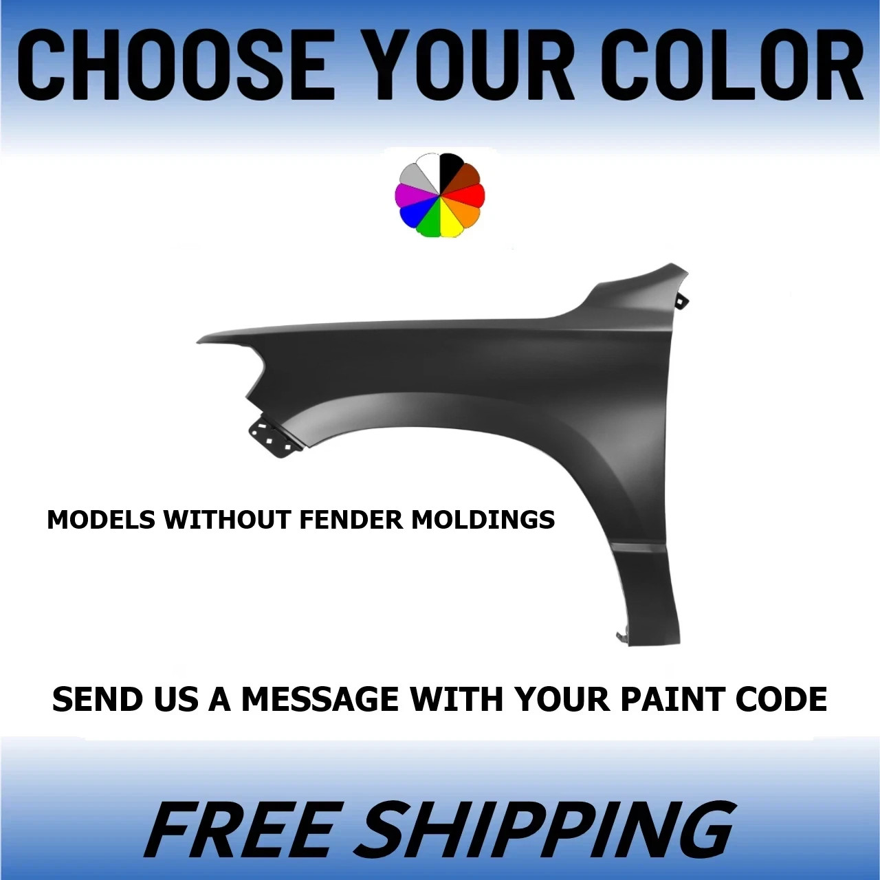 NEW Painted Driver Side Front Fender For 2019-2025 Ram 1500